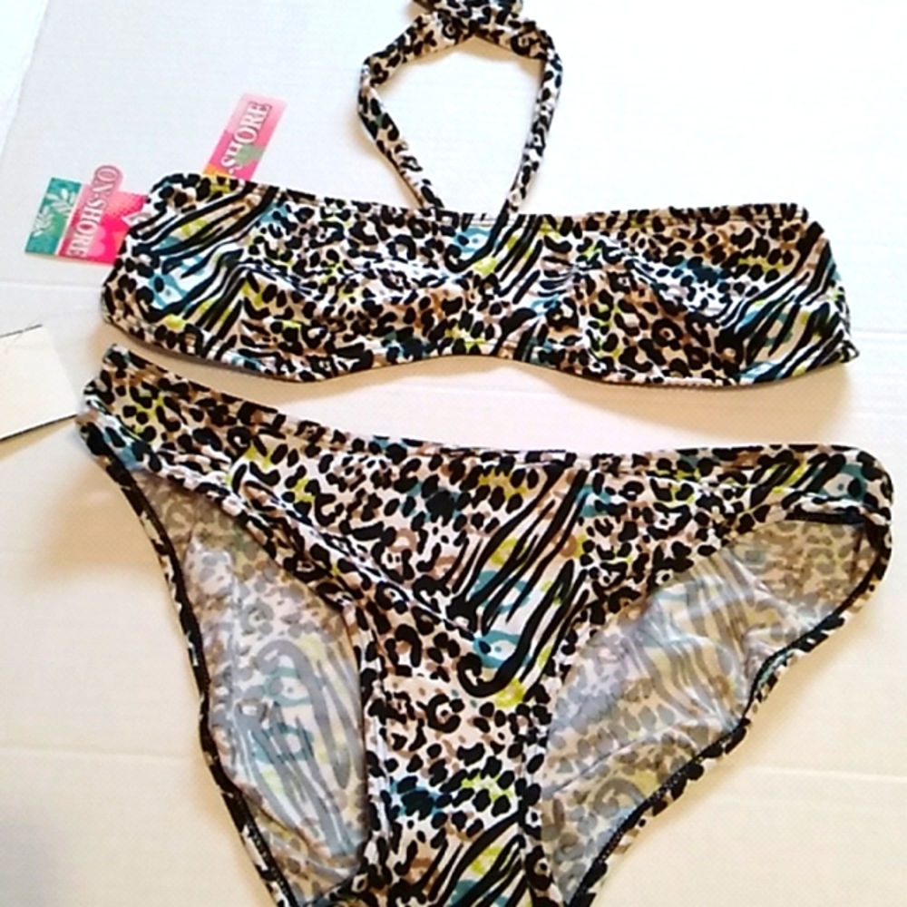 Nwt Animal Print Bikini (S)
